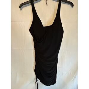 Beyond Tummy Control Women's 12 Black Swimsuit Swim Dress EUC $136